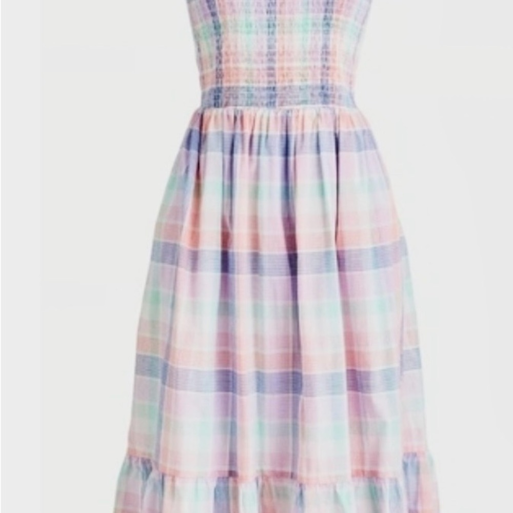 J. Crew Pastel Plaid Maxi Dress - Pink, Blue, Green— Great For Easter 🐣